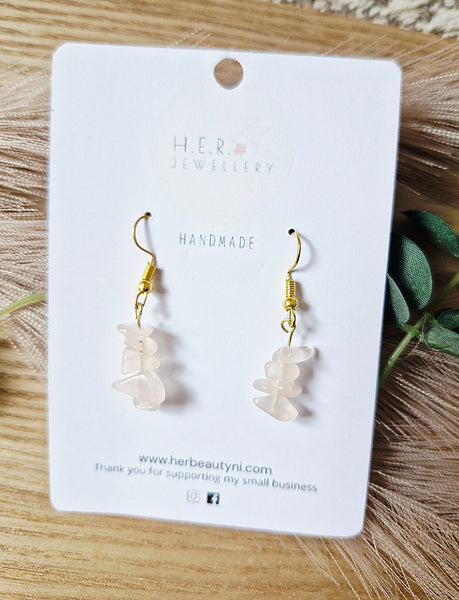 Rose Quartz Earrings