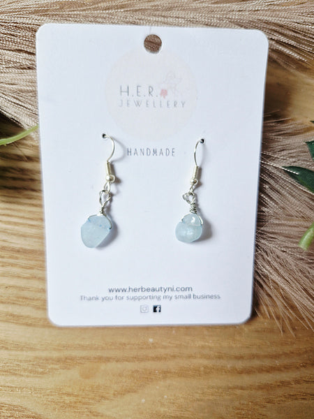 Aqua Marine earrings