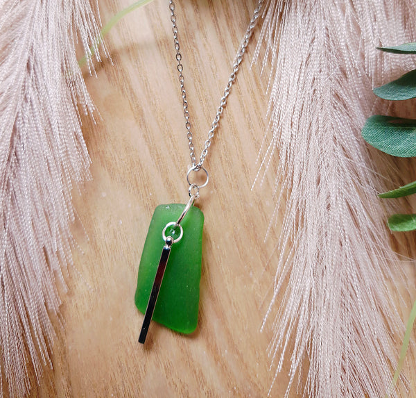 Seafern - seaglass necklace