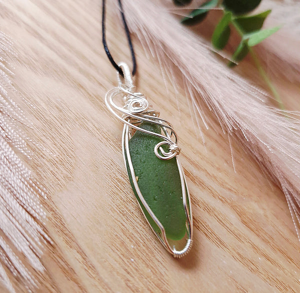 Sea whirl - Seaglass Necklace