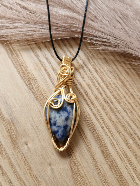 Blue Spot Jasper Pendant