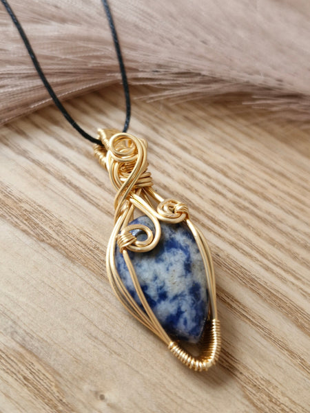 Blue Spot Jasper Pendant