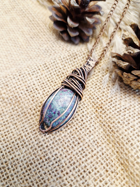 Ruby in Zoisite Pendant