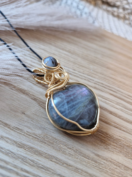Labradorite heart Pendant