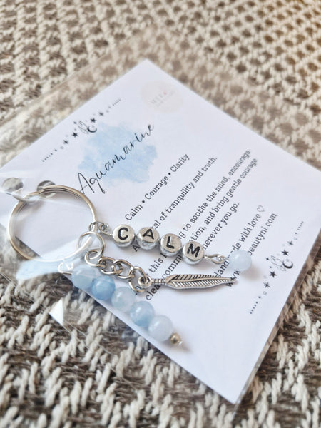 Aquamarine (Calm ) Keyring