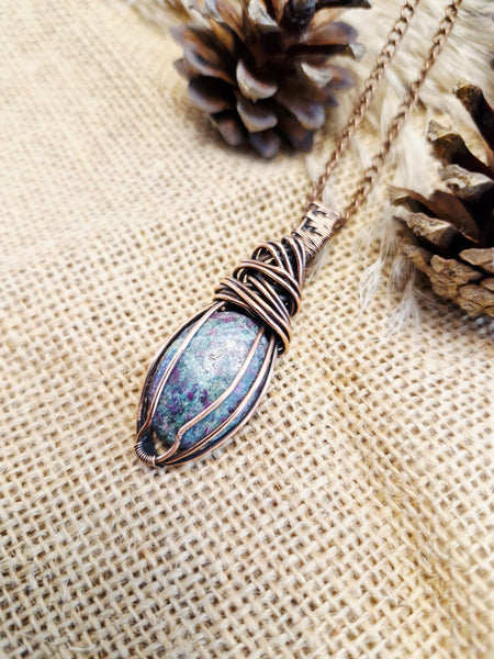 Ruby in Zoisite Pendant