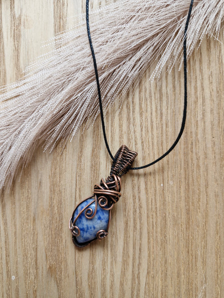 Blue Spot Jasper Pendant