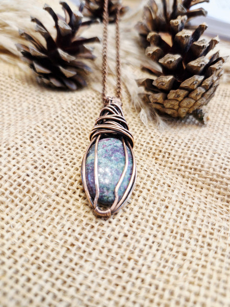 Ruby in Zoisite Pendant