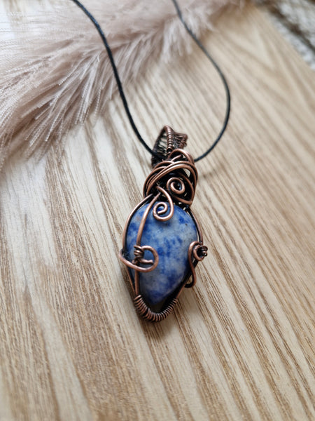 Blue Spot Jasper Pendant