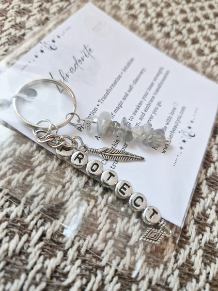 Labradorite (Protect) Keyring