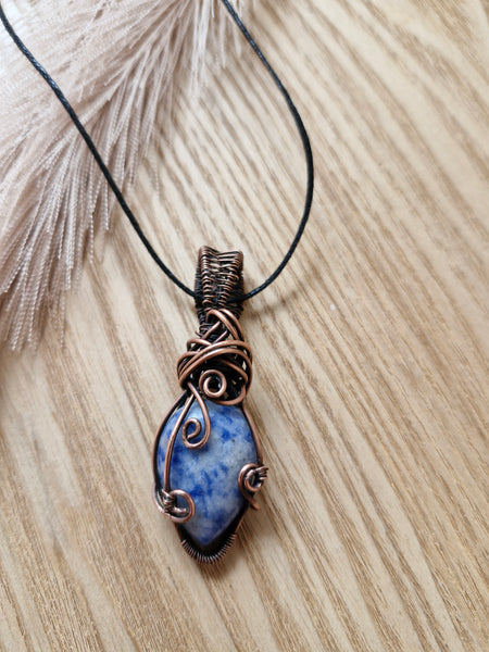 Blue Spot Jasper Pendant