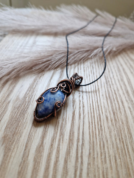 Blue Spot Jasper Pendant