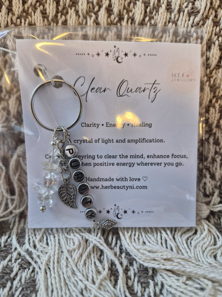 Clear Quartz (Purity) Keyring